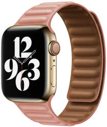 Apple Watch rózsaszín bőr szíj 38/40/41/42 (series10)mm