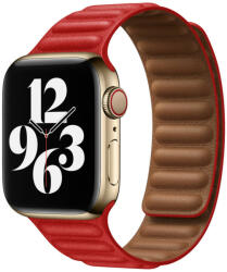 Apple Watch piros bőr szíj 42/44/45/49mm