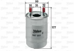 VALEO filtru combustibil VALEO 587551 (587551) - automobilus