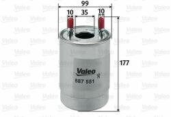 VALEO filtru combustibil VALEO 587551 - automobilus