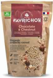 Favrichon Musli BIO cu cereale integrale, ciocolata si castane Favrichon 325 g