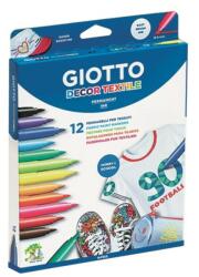 GIOTTO Textilmarker készlet 12db (494900)