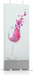 FLATYZ Greetings Glass Of Wine lumanare 6x15 cm