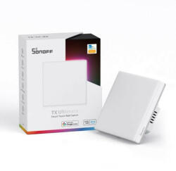 SONOFF TX Ultimate T5 EU 1C 1-gang smart WiFi + eWeLink-Remote (Bluetooth) comutator de perete tactil (SON-KAP-TXT51)