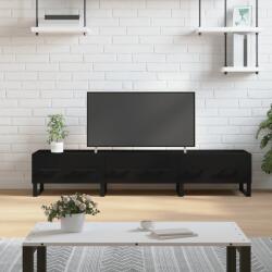 vidaXL fekete szerelt fa TV-szekrény 150 x 36 x 50 cm (829173)