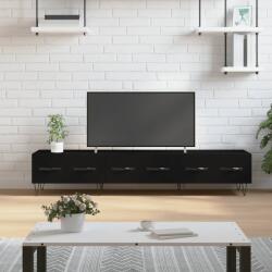 vidaXL fekete szerelt fa TV-szekrény 150 x 36 x 50 cm (829149)