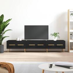 vidaXL fekete szerelt fa TV-szekrény 150 x 36 x 50 cm (829141)