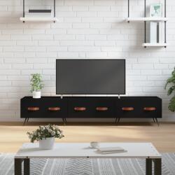 vidaXL fekete szerelt fa TV-szekrény 150 x 36 x 50 cm (829125)