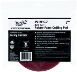 Meguiar's Soft Buff Rotary Foam Cutting Disc 7" vágó polírozó korong 175mm (WRFC7)