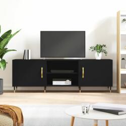 vidaXL fekete szerelt fa TV-szekrény 150 x 30 x 50 cm (829077) - vidaxl