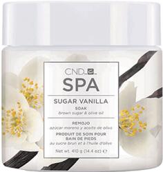 Sare de mare emolienta CND Spa Sugar Vanilla pentru maini si picioare 425ml