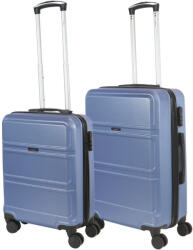 Benzi Simple jégkék 4 kerekű 2 részes bőrönd szett (BZ5739-S-M-jegkek)