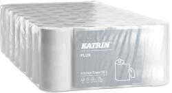 KATRIN Kéztörlő tekercses KATRIN Plus Kitchen 10 cm 51 lap 3 rétegű 100% cell hófehér 4 tekercs/csomag