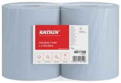 KATRIN Kéztörlő tekercses KATRIN Industrial L2 20 cm 500 lap 2 rétegű kék 2 tekercs/csomag