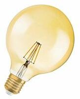 OSRAM LED lámpa G124 gömb 4W- 35W E27 410lm 2500 220-240V AC 15000h 300° 2500K 1906LEDGLOBE LEDVANCE - 4099854091179 (4099854091179)