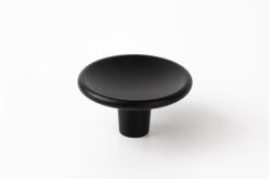  Fogantyú Viefe DISC gomb, D50, fém, matt fekete (0530050ZM2)