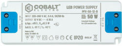 COBALT termékcsalád COBALT Led tápegység PFV-50-12-B 50W 12V 4, 16A IP20 (PFV-50-12-B)