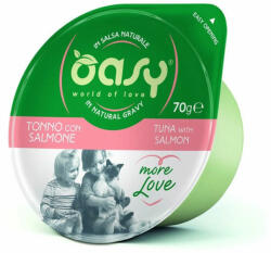 Oasy Oasy Cat Tálka More Love Tonhal Lazaccal 6x70g