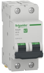 Schneider Siguranta automata 16A 2P C 4, 5ka Easy9 Schneider EZ9F32216 (EZ9F32216)