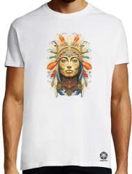 Magnolion Női indián portré v3 póló