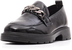 PASS Collection Pantofi casual din piele lacuita neagra, X4X400008A - 40 EU