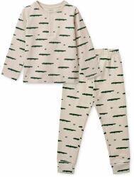 Liewood gyerek pamut pizsama bézs, mintás - bézs 128