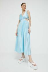 Abercrombie & Fitch ruha midi, harang alakú - kék L - answear - 52 890 Ft
