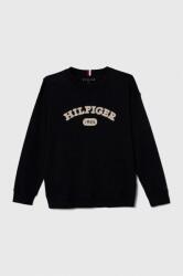Tommy Hilfiger gyerek pamut pulóver sötétkék, könnyű - sötétkék 140 - answear - 24 990 Ft