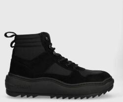 Tommy Jeans sportcipő TJM MIX MATERIAL BOOT fekete, EM0EM01245 - fekete Férfi 42
