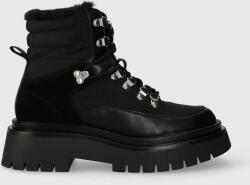 Pepe Jeans bakancs QUEEN ICE fekete, női, téliesített, lapos talpú, PLS50498 - fekete Női 41