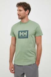 Helly Hansen pamut póló zöld, nyomott mintás - zöld S - answear - 10 990 Ft