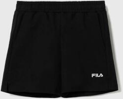 Fila gyerek rövidnadrág BERSENBRUECK shorts fekete, sima, állítható derekú - fekete 170-176