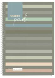 STREET Pad A/4 100 lapos kockás spirálfüzet (67142)