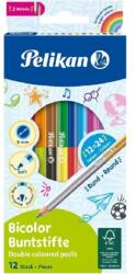 Pelikan Bicolor kétvégű színes ceruza 12 db (00700146)