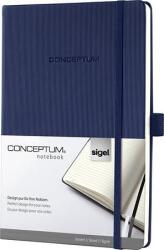 Sigel Jegyzetfüzet, exkluzív, A5, vonalas, 97 lap, keményfedeles, SIGEL "Conceptum", éjkék (SICO657) - primatinta