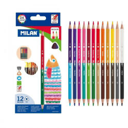 MILAN Kétvégű színes ceruza 12 db (F34190K12)