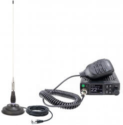 PNI Pachet Statie radio CB PNI Escort HP 8900 ASQ 12-24V si antena CB PNI Extra 48 cu baza magnetica alimentare 12V24V RF Gain Roger Beep (PNI-PACK107)