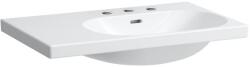 Laufen Lua aszimmetrikus mosdó bal oldali pulttal, három csaplyukkal 75x46 cm LCC felülettel H8170854001081 (H8170854001081)