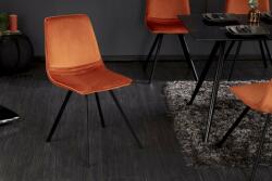 Invicta AMSTERDAM narancssárga bársony szék (IN-39919)