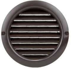 Dalap Műanyag kerek szellőzőrács karimával és rovarhálóval Ø 150 mm, barna (1515)