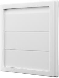 Dalap GP szellőzőrács 125 RNFG ASA, gravitációs zsalu, karima, 150x150 mm / Ø 125 mm, fehér (2051)