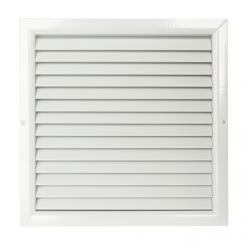 Dalap Szellőzőrács kiváló minőségű extrudált alumíniumból 450x450 mm, fehér (90514)