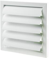 Dalap Fém szellőzőrács gravitációs zsaluval, karima nélkül 585x585 mm, fehér (90311)