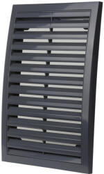 Dalap GP 200x300 RN ASA műanyag szellőzőrács fix zsaluval karima nélkül, szürke (4727)