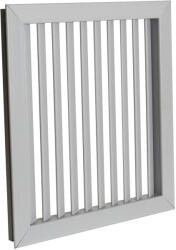 Dalap Szürke szellőzőrács fix zsaluval 392x366 mm (614)