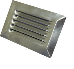 Dalap Rozsdamentes acélból készült szögletes szellőzőrács 110x55 mm (85155)