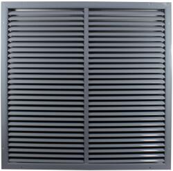 Dalap Szellőzőrács kiváló minőségű extrudált alumíniumból, megerősített 600x600 mm, szürke (90560)