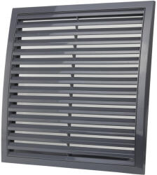 Dalap GP 150x150 RN ASA műanyag szellőzőrács fix zsaluval karima nélkül, szürke (4724)