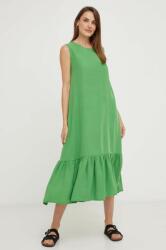ANSWEAR rochie culoarea verde, midi, drept BMYX-SSD07R_77X