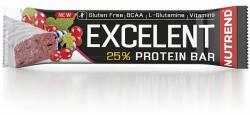 Nutrend Excelent 25% fekete ribizli-vörösáfonya ízű fehérje szelet - 85g - bio